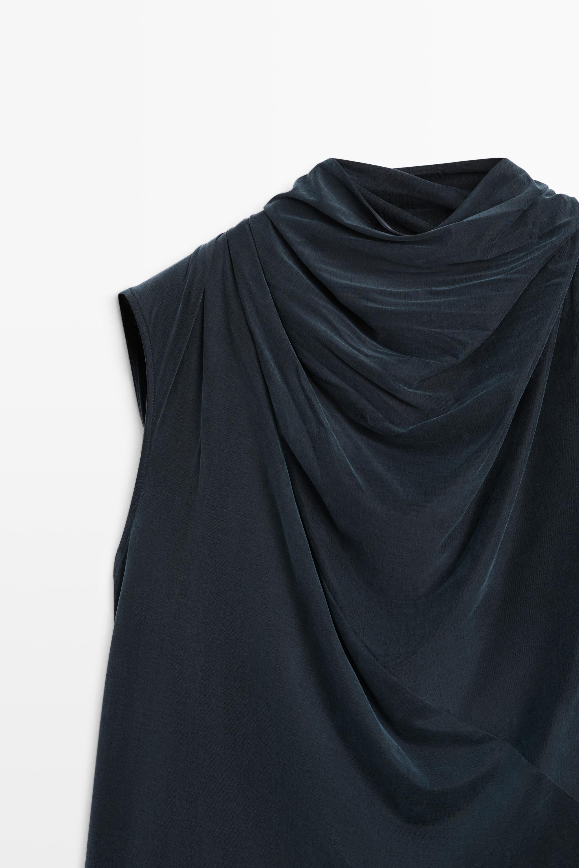 Draped back-tie top - STUDIO